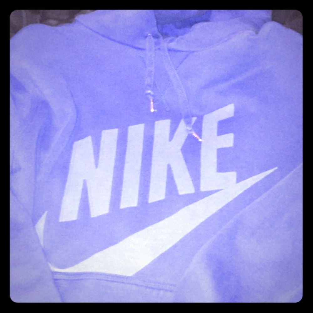 Nike hoodie blue size large barely worn